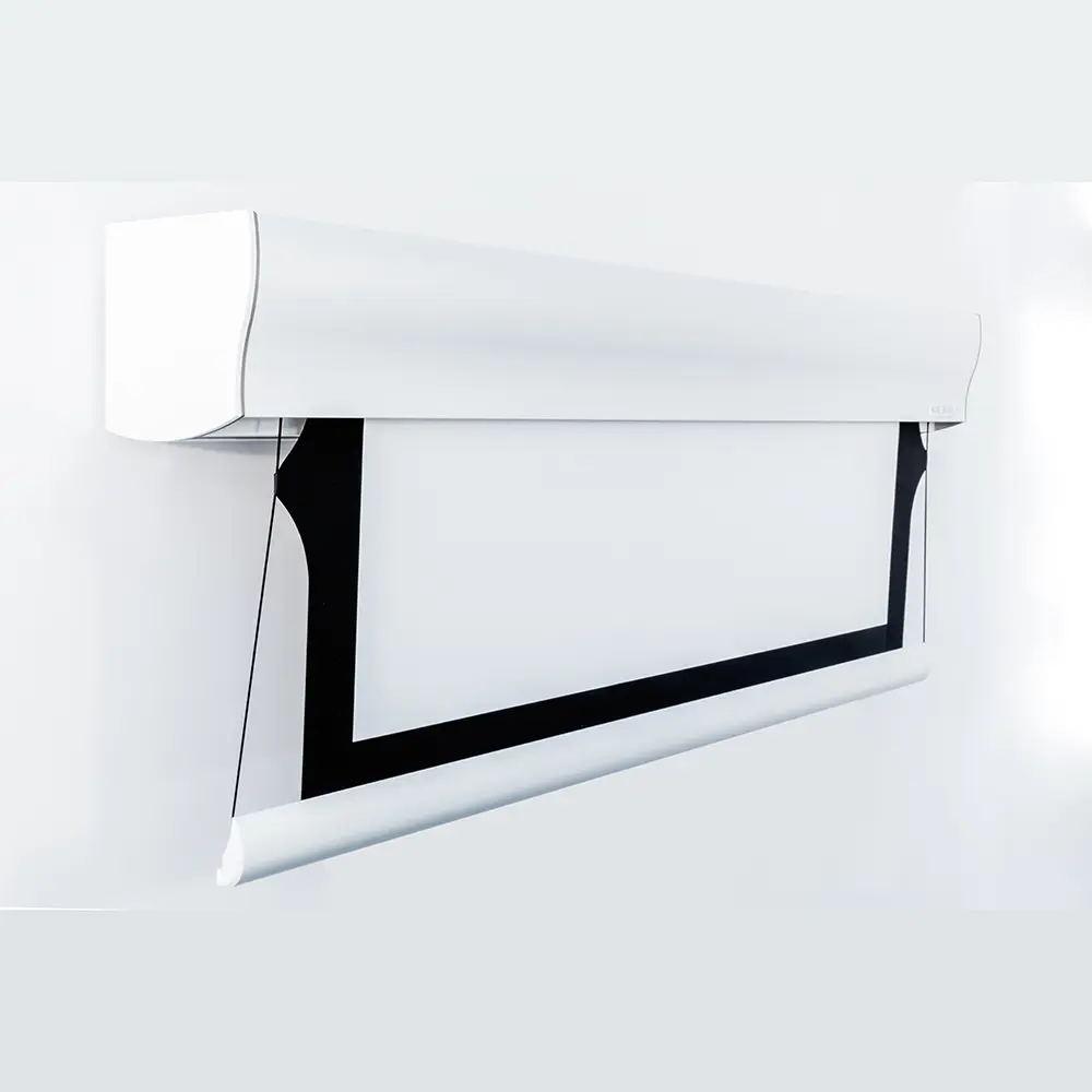 [TWT203114EA] ECRAN WAVE TENSIONNE (203 cm, Microperforée (blanc mat), Blanc)