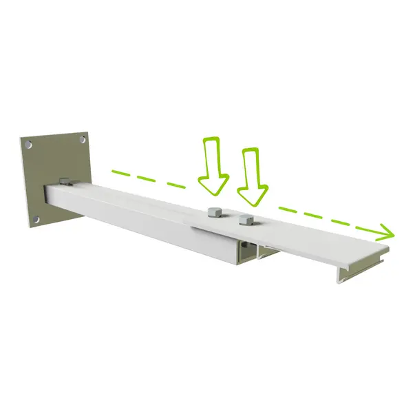 [TEQS30] SCREENLINE ÉQUERRES CLASSIC EXTENSIBLES (Déport de 5 à 15 cm)